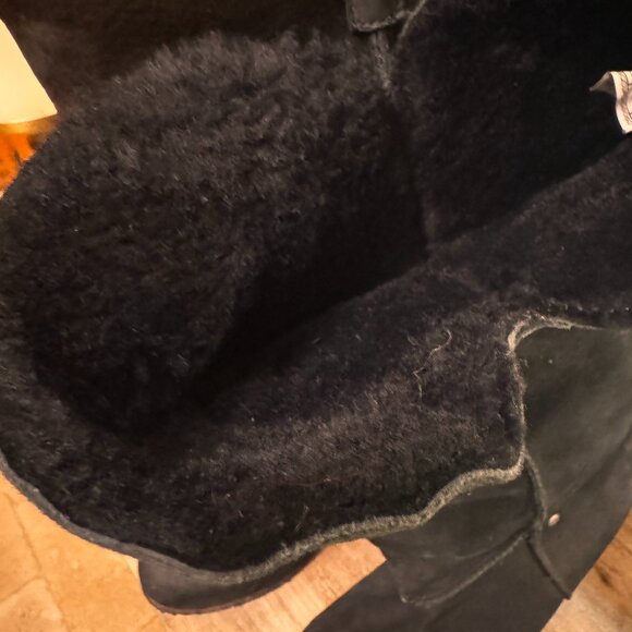 UGG Black Tall Wedge Boots — Classic + Cozy + Hard to Find - Picture 4 of 6
